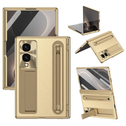 Galaxy Z Fold8 – Handyhülle aus Kunststoff und gehärtetem Glas, mit Ständer, mit Displayschutz, mit Stifthalter