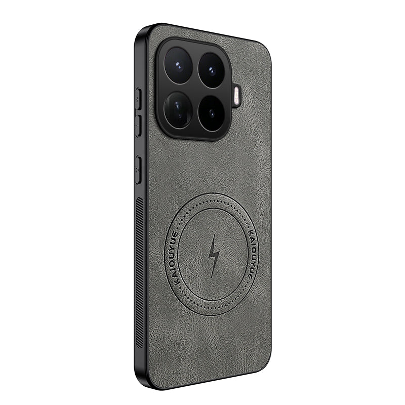Xiaomi 17T – Magnetische Handyhülle aus PC und TPU, mit Nappa-Textur