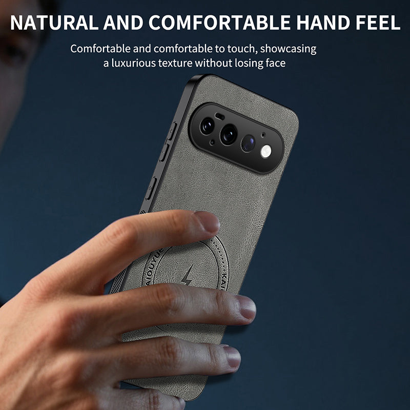 WANLONFENG for Google Pixel 11 Pro SD1 Series Magnetic Case Nappa Texture PC TPU Phone Cover
