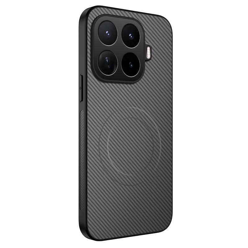 Xiaomi 17T – Magnetische Handyhülle aus PC und TPU, in Carbonfaser-Optik