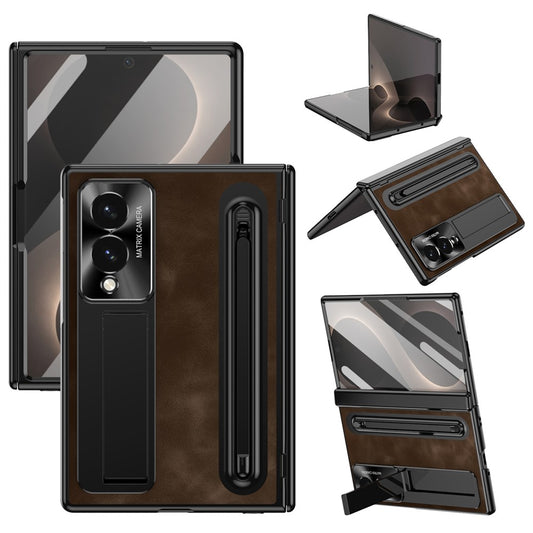 Galaxy Z Fold8 – Handyhülle aus Kunststoff und gehärtetem Glas, mit Ständer, mit Displayschutz, mit Stifthalter