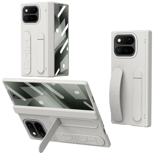 Google Pixel 11 Pro Fold Handyhülle – mit Ständer, Armband, PC- mit gehärtetem Glasfilm