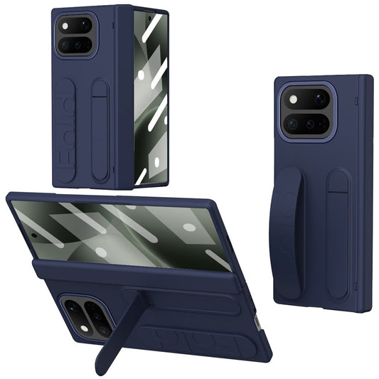Google Pixel 11 Pro Fold Handyhülle – mit Ständer, Armband, PC- mit gehärtetem Glasfilm