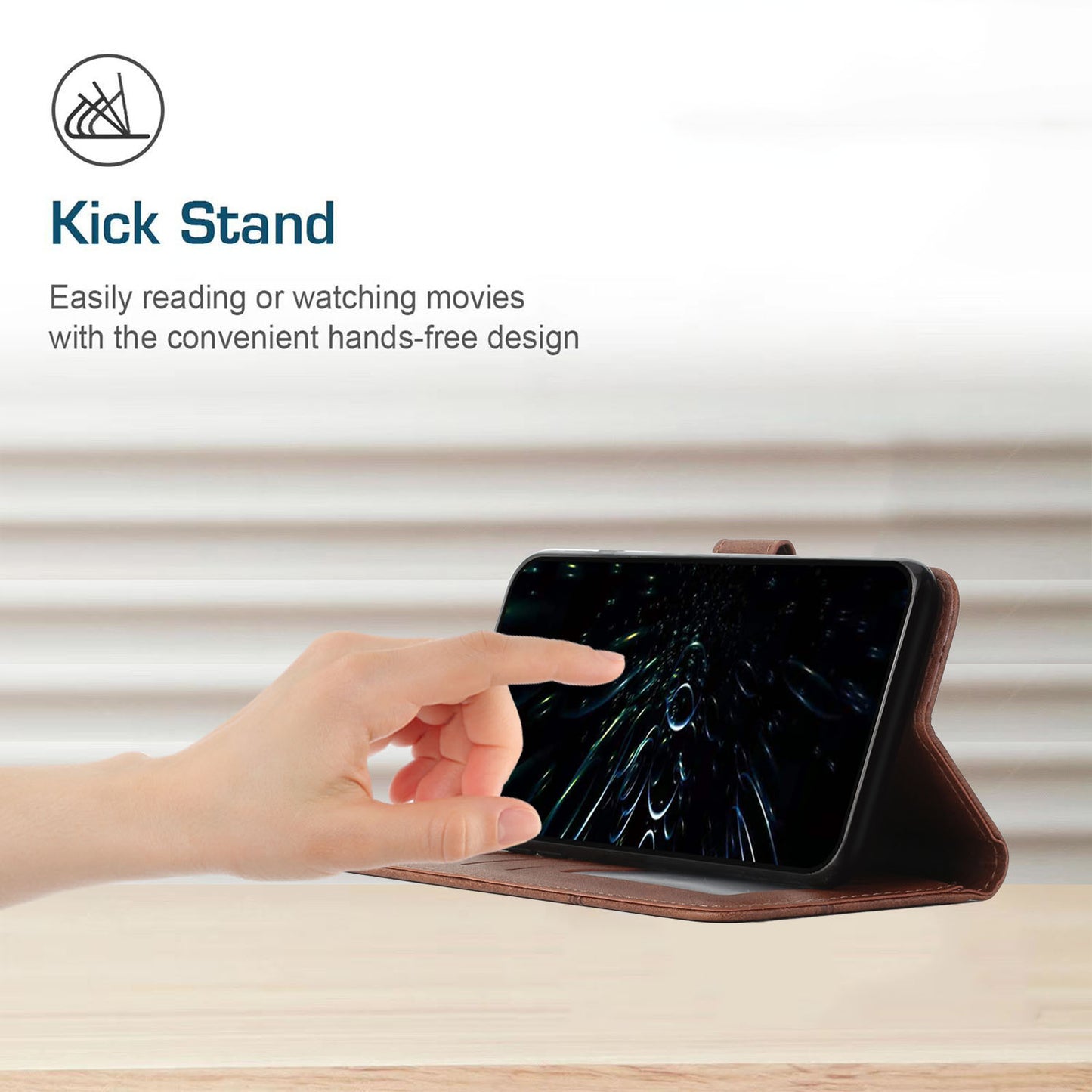For Xiaomi 17T Pro Leather Phone Case  Foldable Stand Wallet Flip Cover with Strap