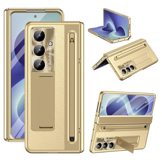 Galaxy Z Fold8 Ultra – Handyhülle aus Kunststoff und gehärtetem Glas, mit Ständer, mit Displayschutz, mit Stifthalter