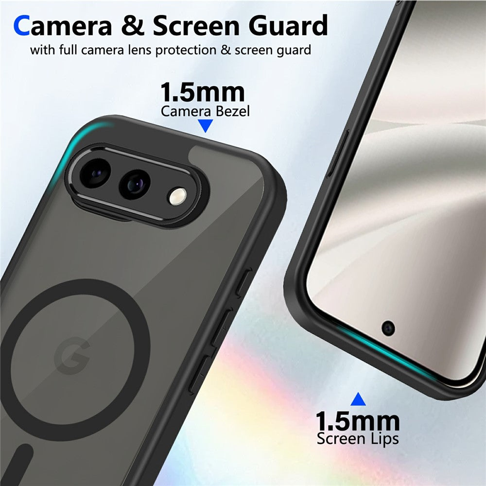 For Google Pixel 10a Magnetic Case Skin Touch Matte PC + TPU Anti-Drop Phone Cover