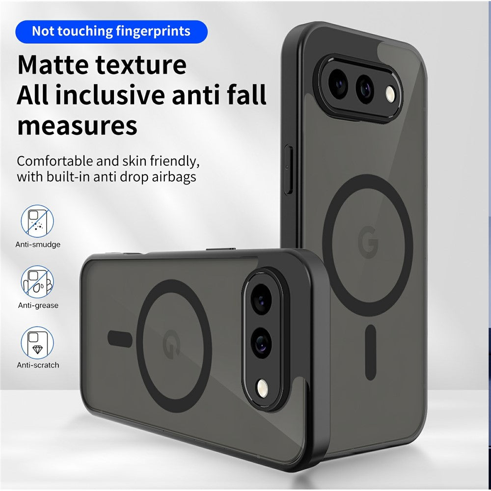 For Google Pixel 10a Magnetic Case Skin Touch Matte PC + TPU Anti-Drop Phone Cover
