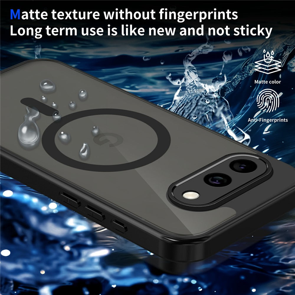 For Google Pixel 10a Magnetic Case Skin Touch Matte PC + TPU Anti-Drop Phone Cover