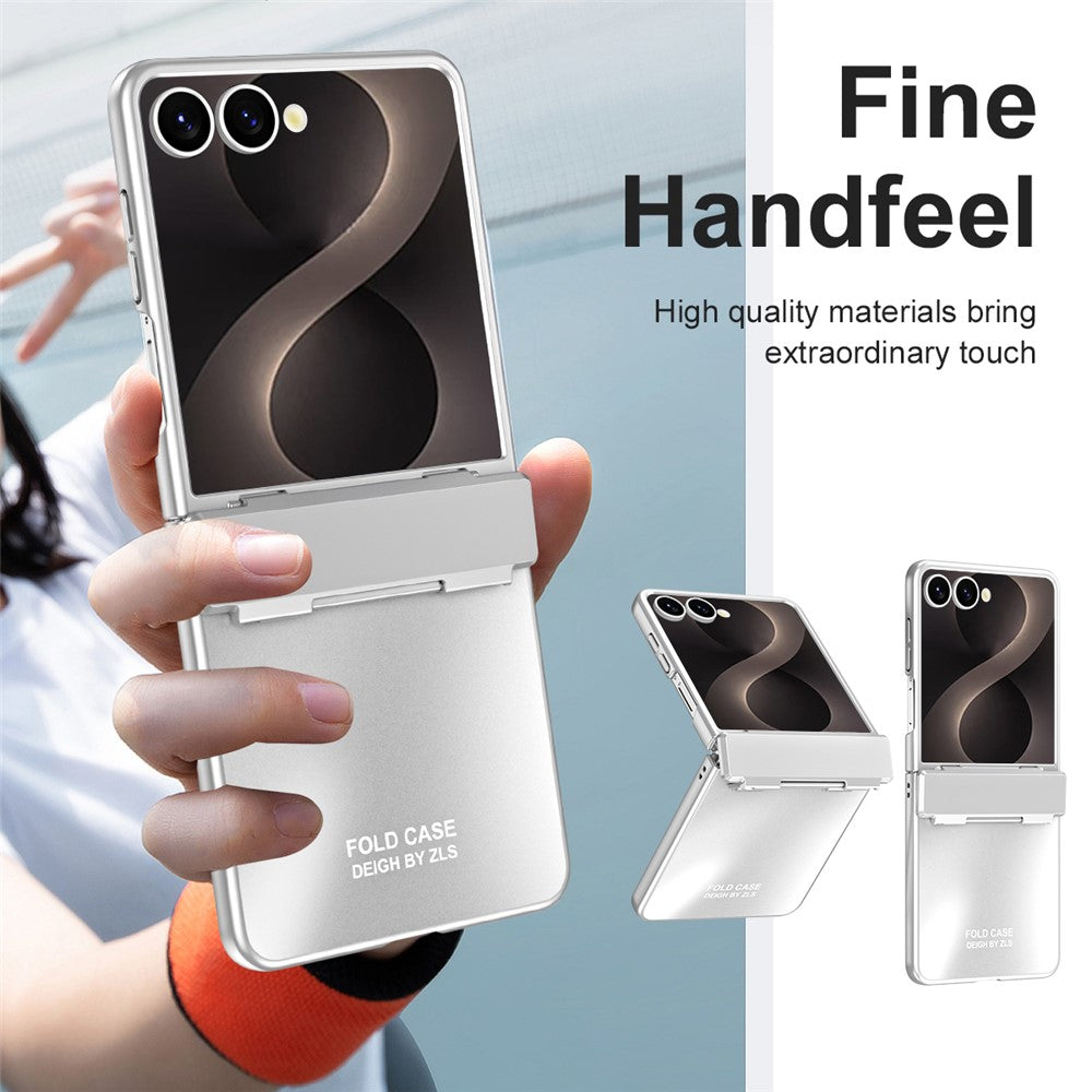 For Samsung Galaxy Z Flip8 Case Electroplating Hard PC Protective Phone Cover with Screen Protector