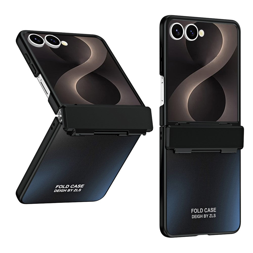 For Samsung Galaxy Z Flip8 Case Electroplating Hard PC Protective Phone Cover with Screen Protector
