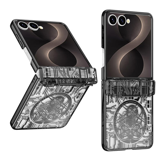 Galaxy Z Flip8 – Handyhülle aus Kunststoff und gehärtetem Glas, mit Displayschutz