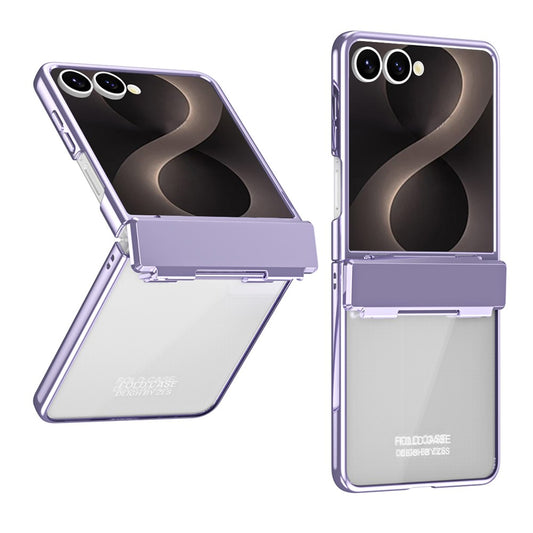 Galaxy Z Flip8 – Handyhülle aus Kunststoff und gehärtetem Glas, mit Displayschutz