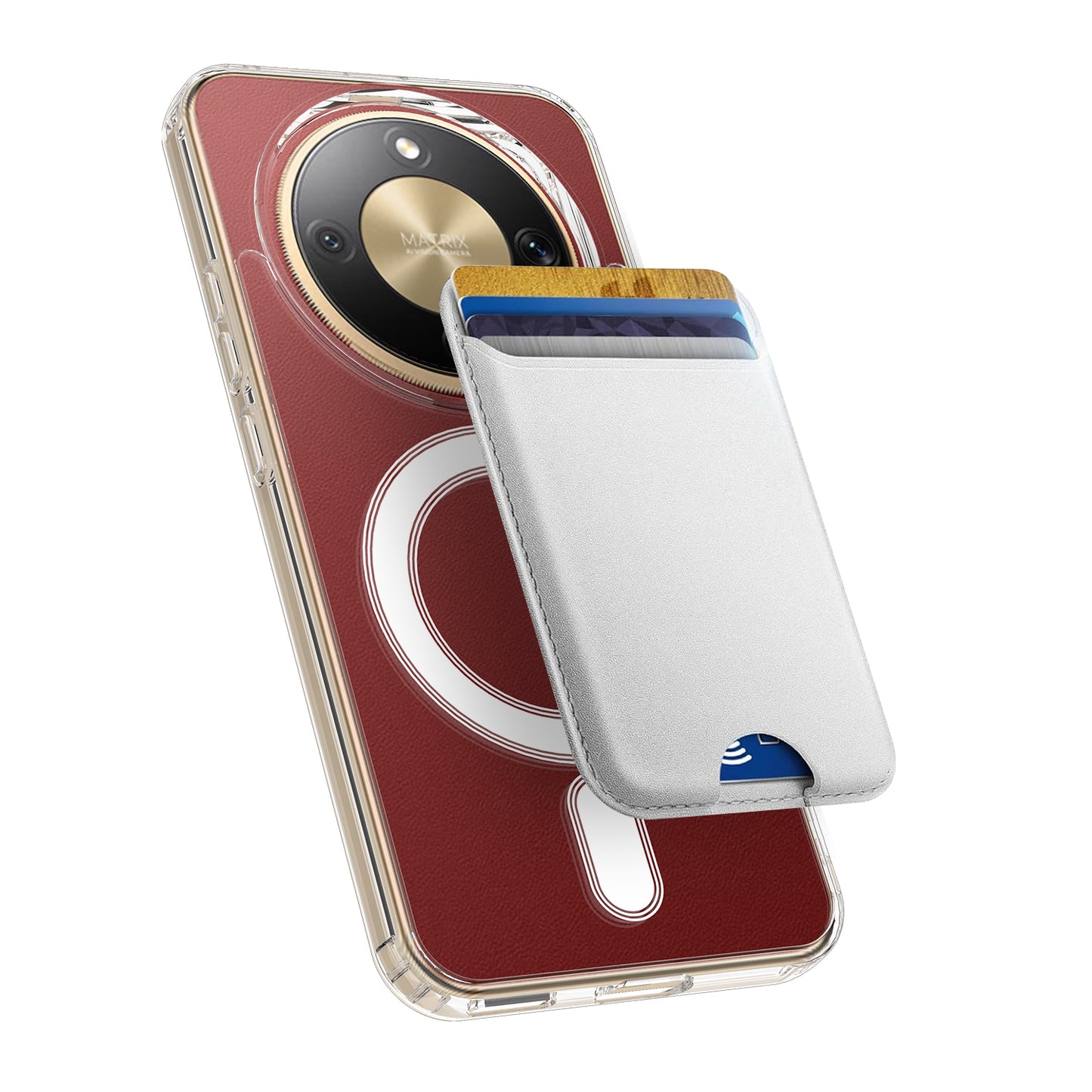 Honor X70 5G / Honor Magic8 Lite 5G / Honor X9d 5G Transparente Handyhülle – Magnetisch, aus TPU + Acryl-Rückseite