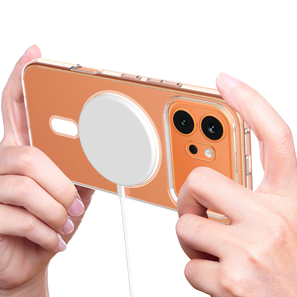 Honor 600 Pro 5G / Honor 600 5G Transparente Handyhülle – Magnetisch, aus TPU- & Acryl-Rückseite