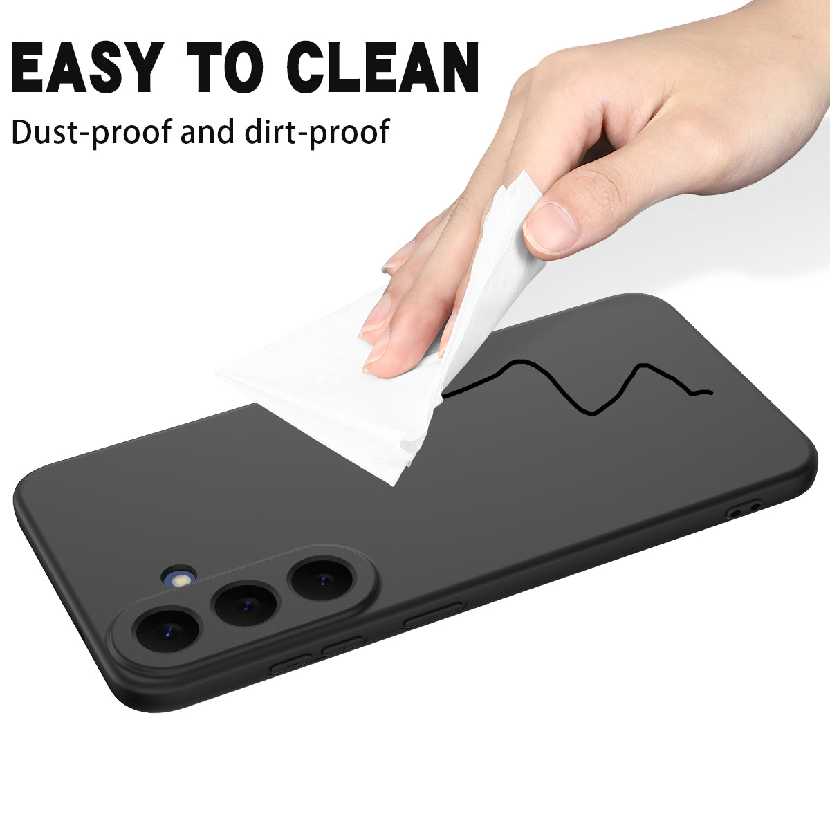 For Samsung Galaxy S26 FE Liquid Silicone Case Phone Back Cover with Hand Strap