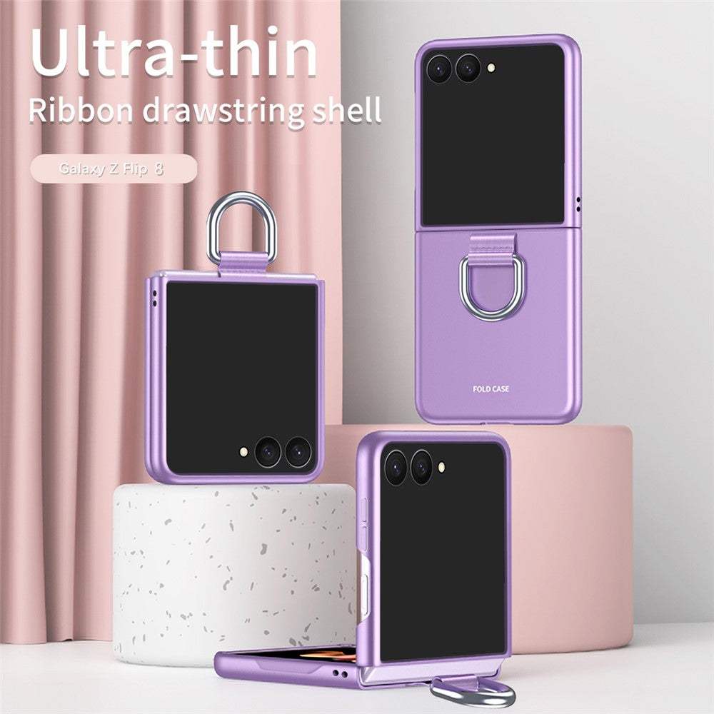 For Samsung Galaxy Z Flip8 Case Ring Holder Anti Drop Rubberized PC Phone Cover