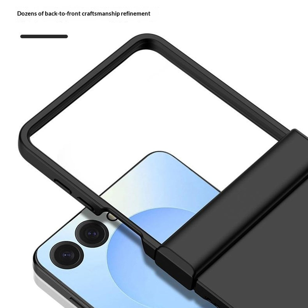 For Samsung Galaxy Z Flip8 Case Hinge Protection Skin-Touch PC Phone Cover
