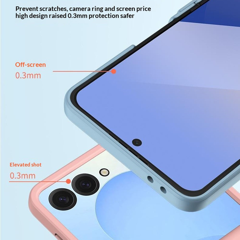 For Samsung Galaxy Z Flip8 Case Hinge Protection Skin-Touch PC Phone Cover
