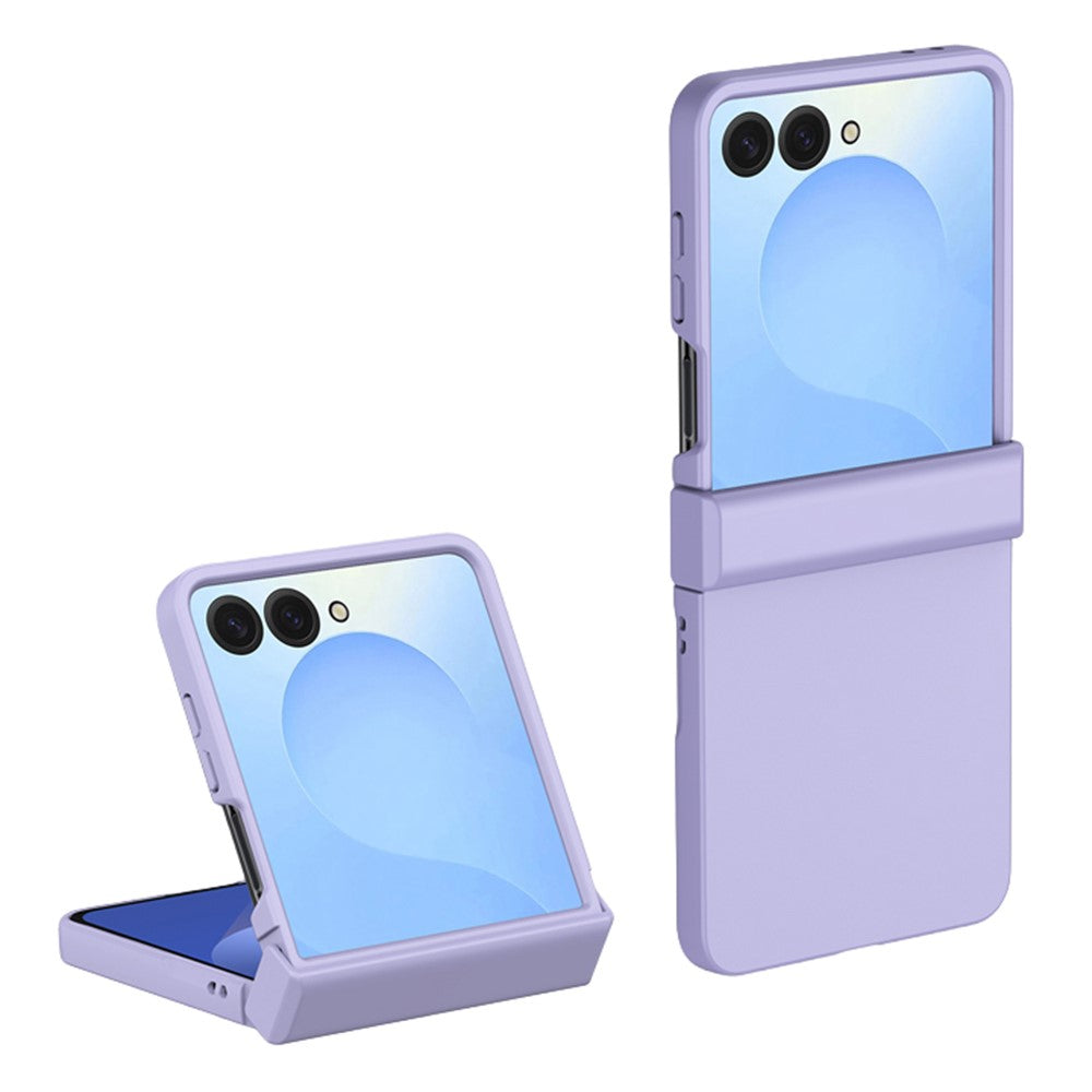 For Samsung Galaxy Z Flip8 Case Hinge Protection Skin-Touch PC Phone Cover
