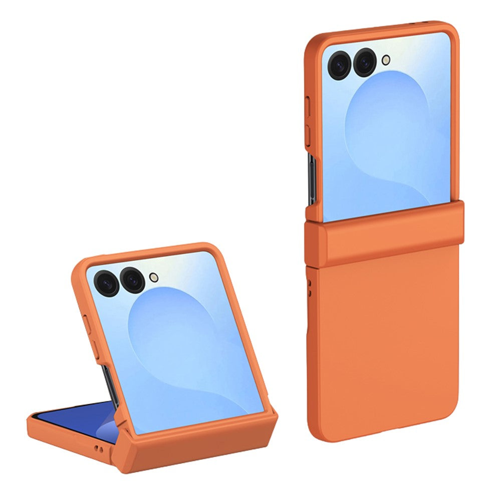 For Samsung Galaxy Z Flip8 Case Hinge Protection Skin-Touch PC Phone Cover