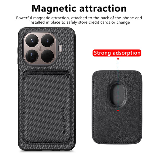 Xiaomi 17T Pro Handyhülle – mit magnetischem, abnehmbarem Kartenhalter, Rückseite des Telefons