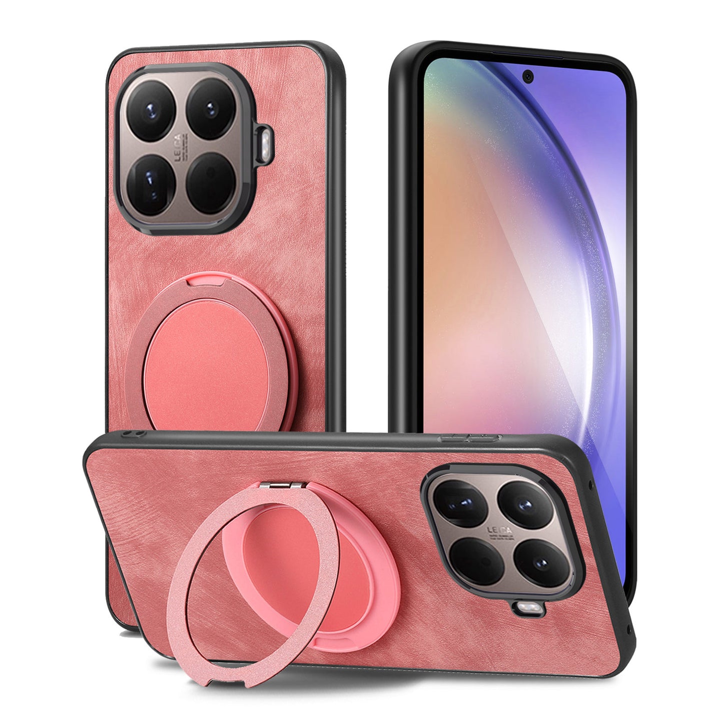 Xiaomi 17T Pro – Magnetische Handyhülle aus Kunststoff, PU-Leder und TPU, mit Ständer