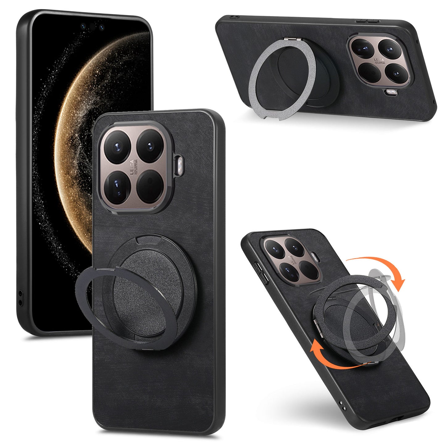 Xiaomi 17T Pro – Magnetische Handyhülle aus Kunststoff, PU-Leder und TPU, mit Ständer