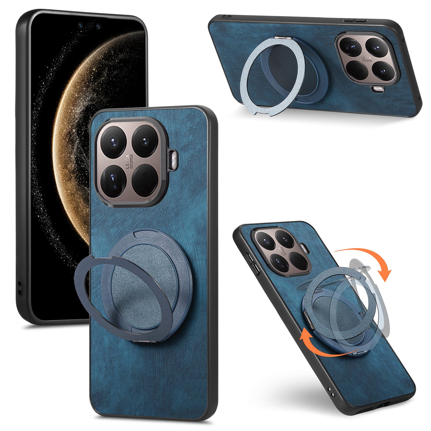 Xiaomi 17T Pro – Magnetische Handyhülle aus Kunststoff, PU-Leder und TPU, mit Ständer