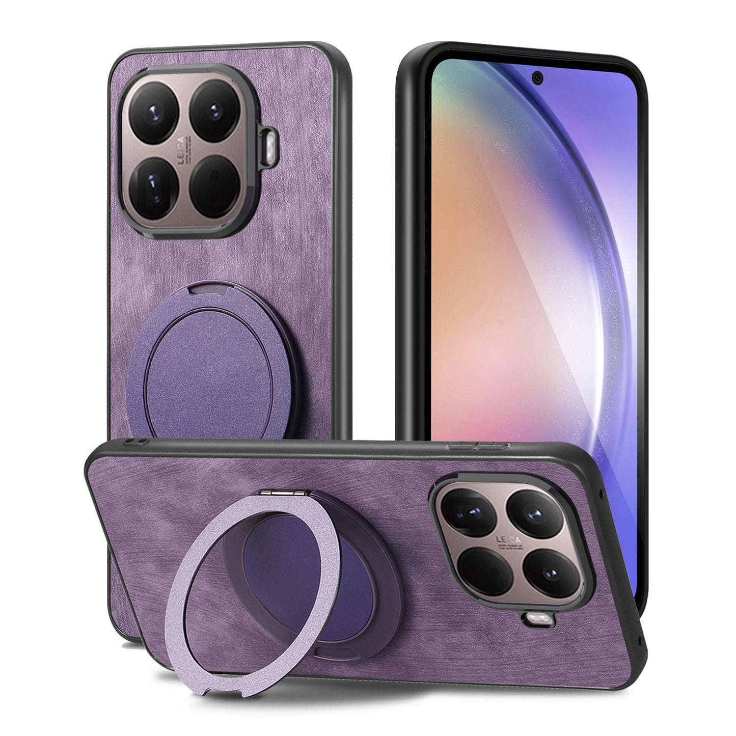 Xiaomi 17T – Magnetische Handyhülle aus Kunststoff, PU-Leder und TPU, mit Ständer
