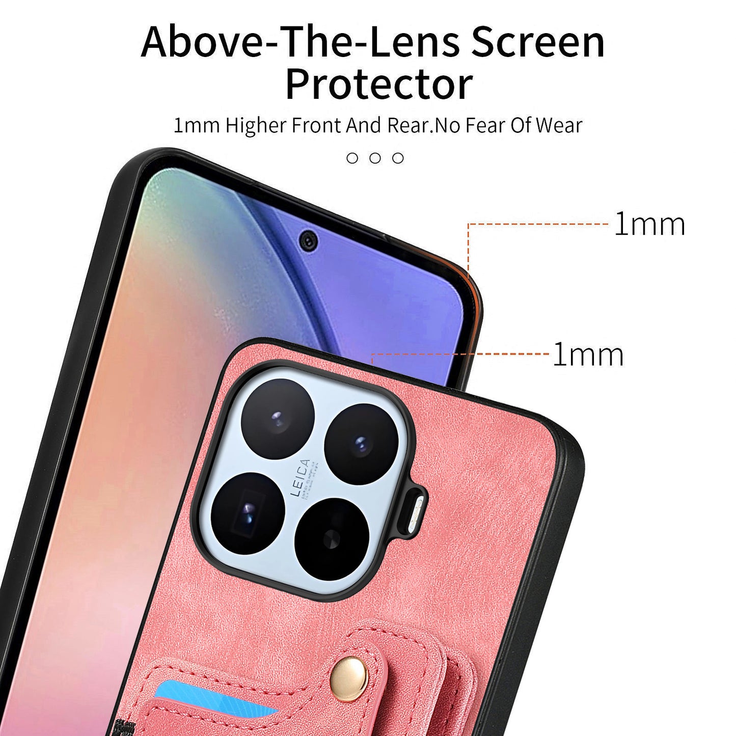 Xiaomi 17T – Handyhülle aus PU-Leder und TPU, mit Ständer, mit Kartenfach, mit RFID-Schutz