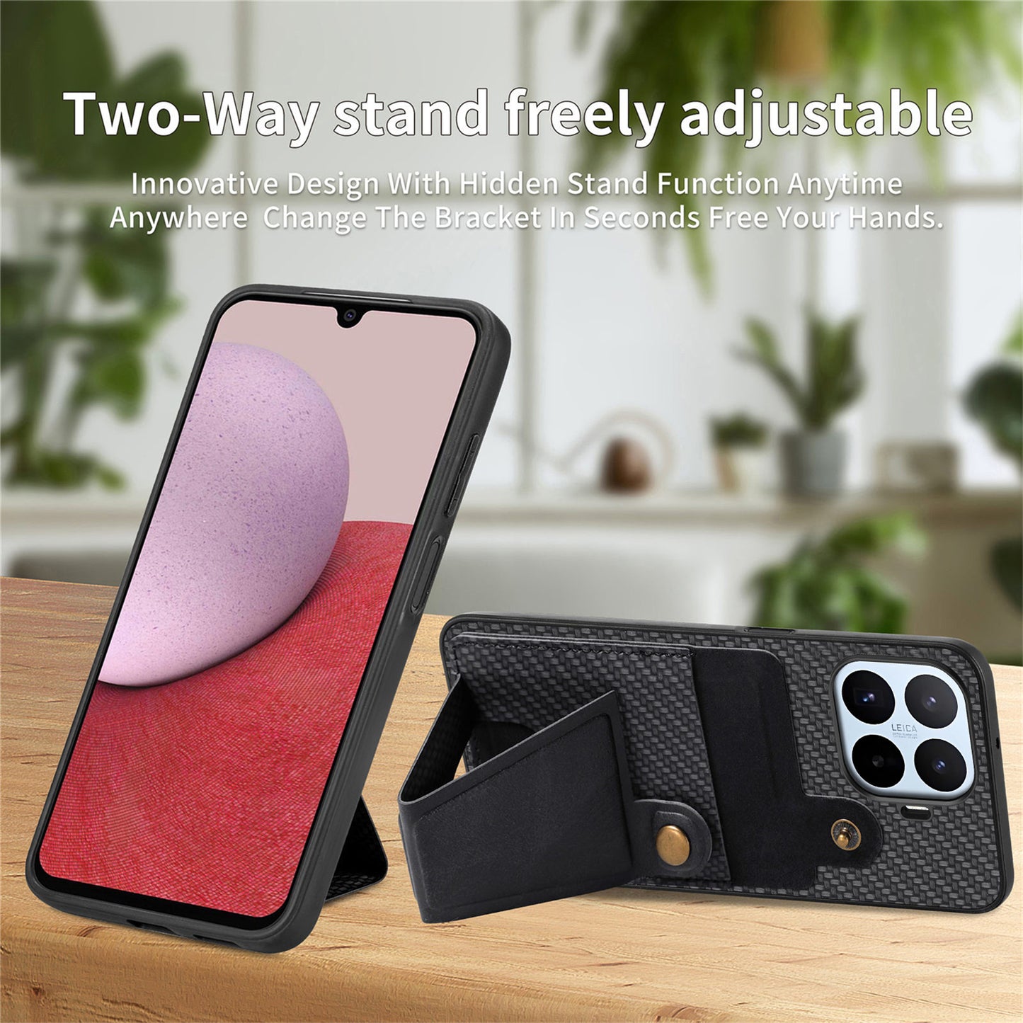 Xiaomi 17T Pro – Handyhülle aus Kunststoff, PU-Leder und TPU, mit Ständer, mit Kartenfach