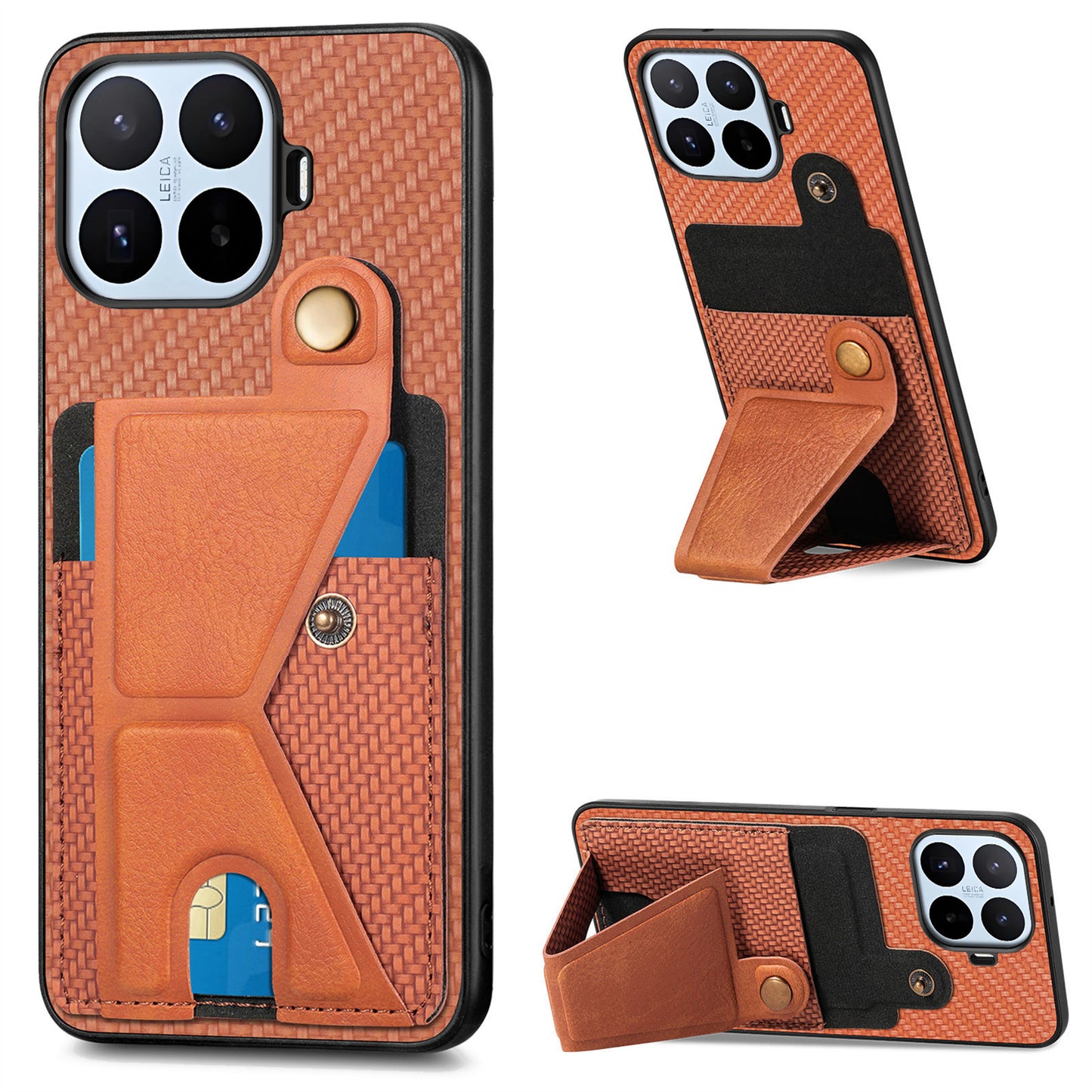 Xiaomi 17T Pro – Handyhülle aus Kunststoff, PU-Leder und TPU, mit Ständer, mit Kartenfach