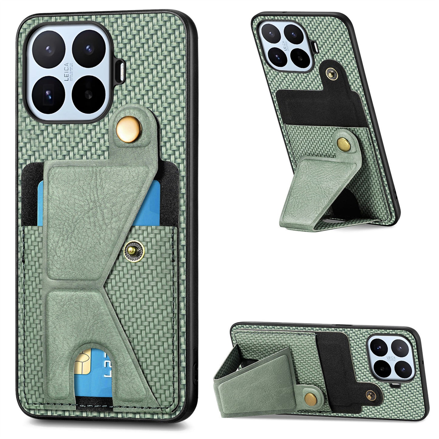 Xiaomi 17T Pro – Handyhülle aus Kunststoff, PU-Leder und TPU, mit Ständer, mit Kartenfach