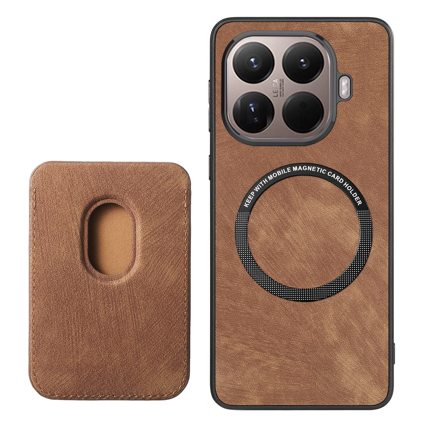 Xiaomi 17T – Handyhülle aus PU-Leder und TPU, mit abnehmbarem Kartenfach