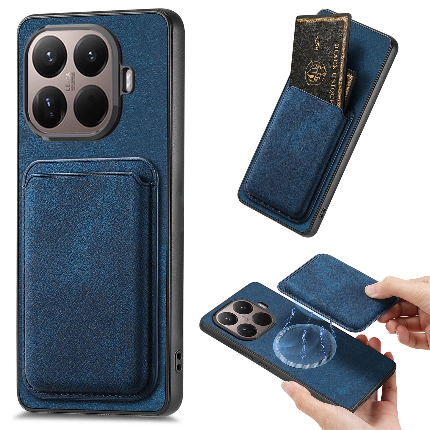 Xiaomi 17T – Handyhülle aus PU-Leder und TPU, mit abnehmbarem Kartenfach