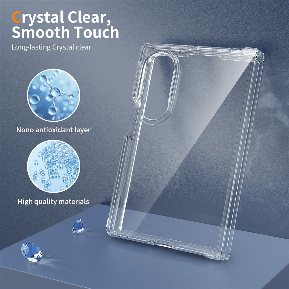 For Samsung Galaxy Z Fold8 Clear Phone Case TPU+Acrylic Shockproof Phone Back Cover
