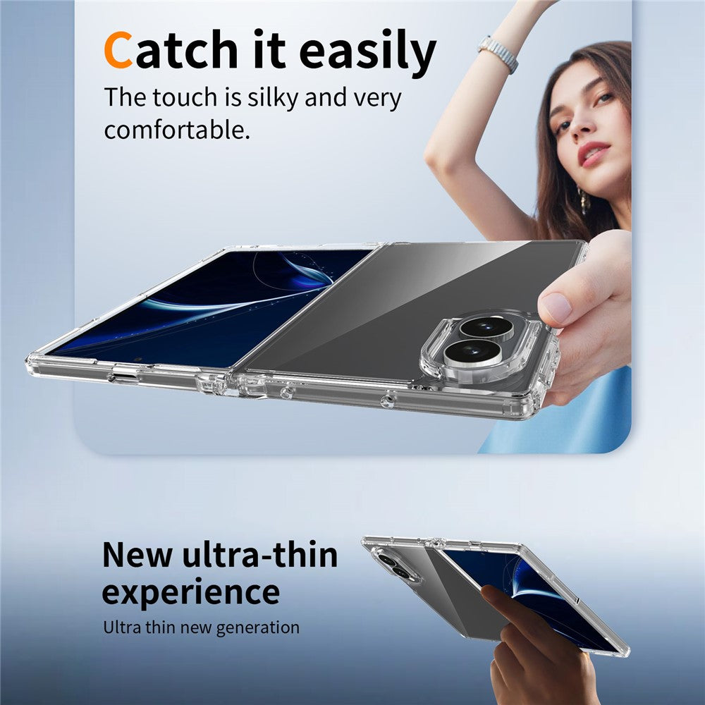 For Samsung Galaxy Z Fold8 Clear Phone Case TPU+Acrylic Shockproof Phone Back Cover