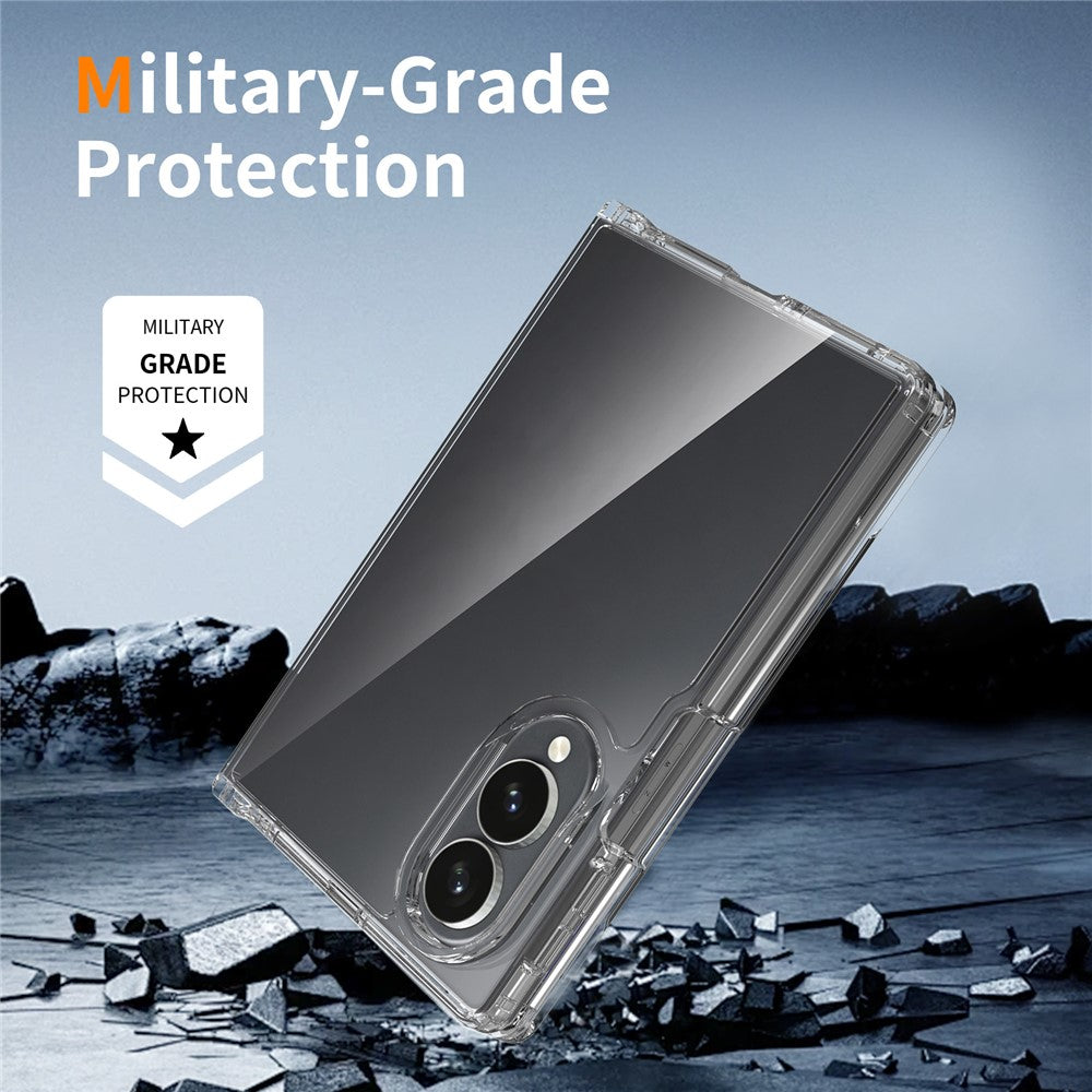 For Samsung Galaxy Z Fold8 Clear Phone Case TPU+Acrylic Shockproof Phone Back Cover
