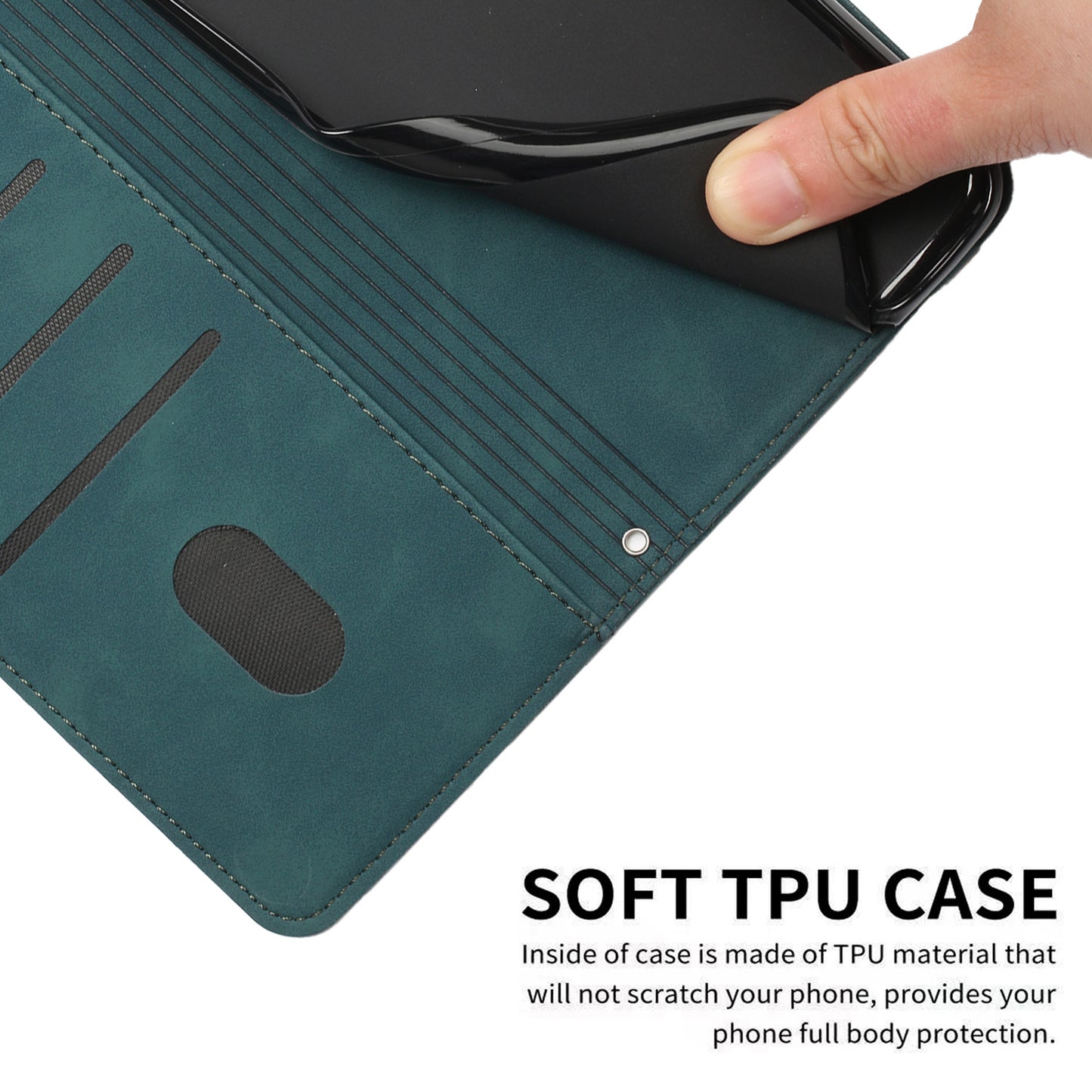 For Xiaomi 17T Pro Stand Case PU Leather Phone Cover Imprinted Heart Pattern