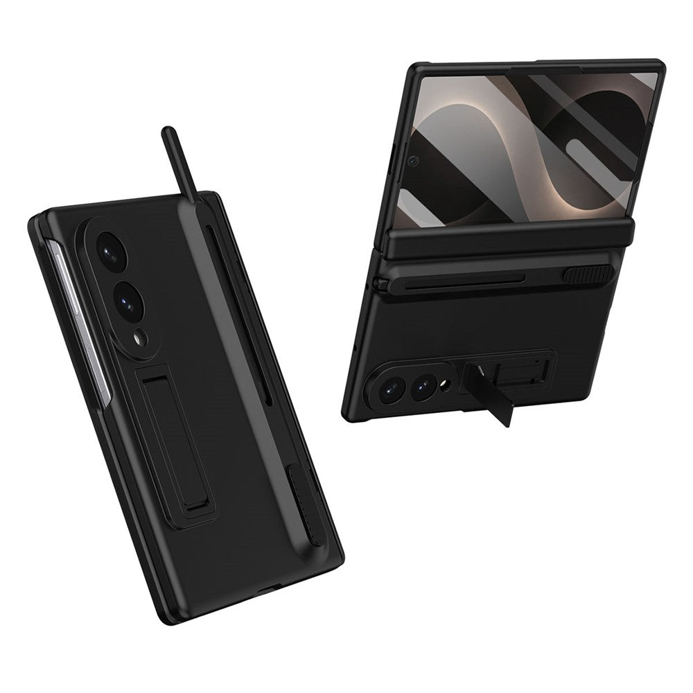 For Samsung Galaxy Z Fold8 Kickstand Case Hinge Protection PC Phone Cover with Screen Protector and Stylus Pen