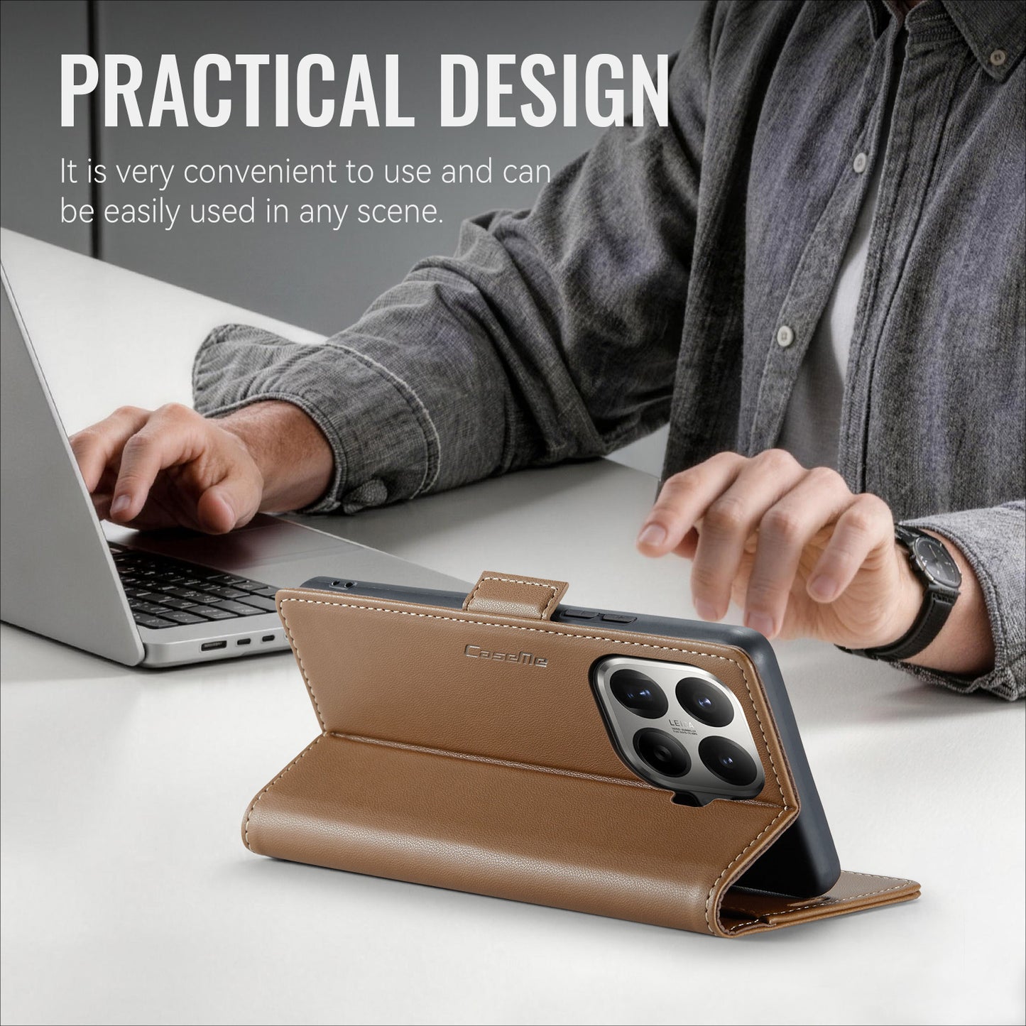 CASEME for Xiaomi 17T Case  023 Series RFID Blocking Wallet Stand Glossy Litchi Texture Leather Phone Cover