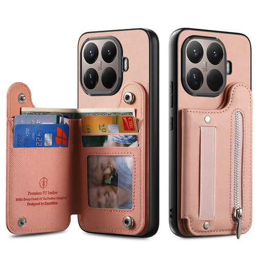 Xiaomi 17T Pro – Handyhülle aus PU-Leder und TPU, mit Ständer, mit Kartenfach, mit RFID-Schutz