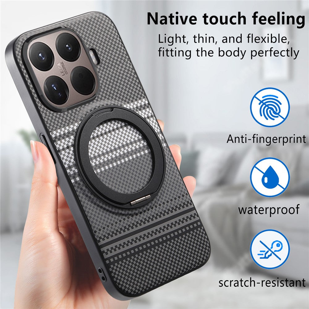 Xiaomi 17T – Magnetische Handyhülle aus PU-Leder und TPU, mit Ständer