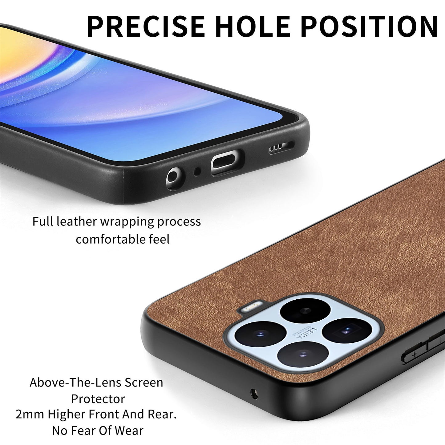 Xiaomi 17T – Handyhülle aus PU-Leder und TPU, stoßfest