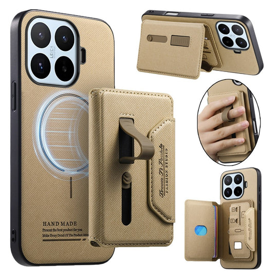 Xiaomi 17T – Magnetische Handyhülle aus PU-Leder, PC und TPU, mit Ständer, mit abnehmbarem Kartenfach