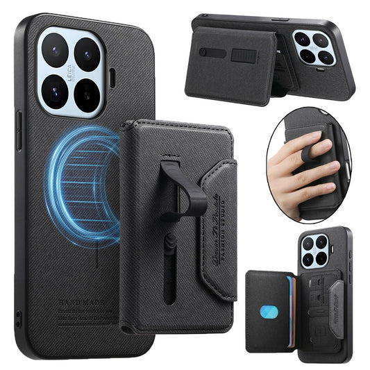 Xiaomi 17T – Magnetische Handyhülle aus PU-Leder, PC und TPU, mit Ständer, mit abnehmbarem Kartenfach