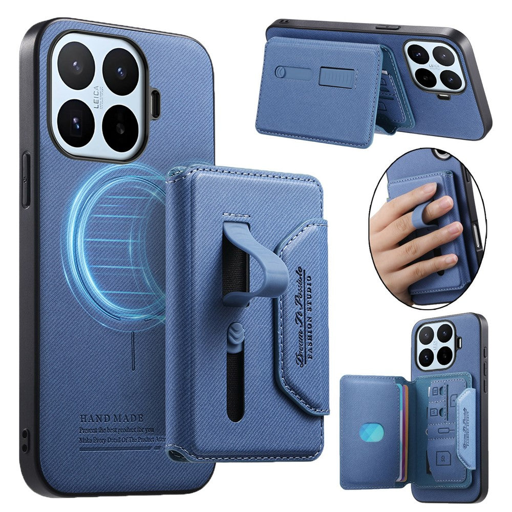 Xiaomi 17T – Magnetische Handyhülle aus PU-Leder, PC und TPU, mit Ständer, mit abnehmbarem Kartenfach