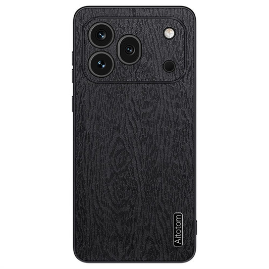 Honor 600 Pro 5G Handyhülle – Aus lederbeschichtetem PC+TPU, mit Holzmaserung