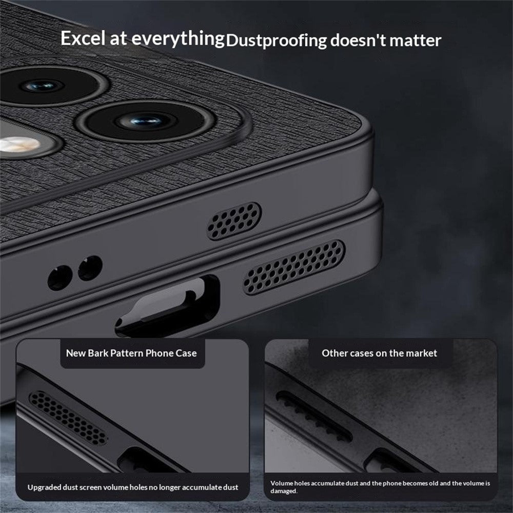 Honor 600 5G Handyhülle – Aus lederbeschichtetem PC+TPU, mit Holzmaserung