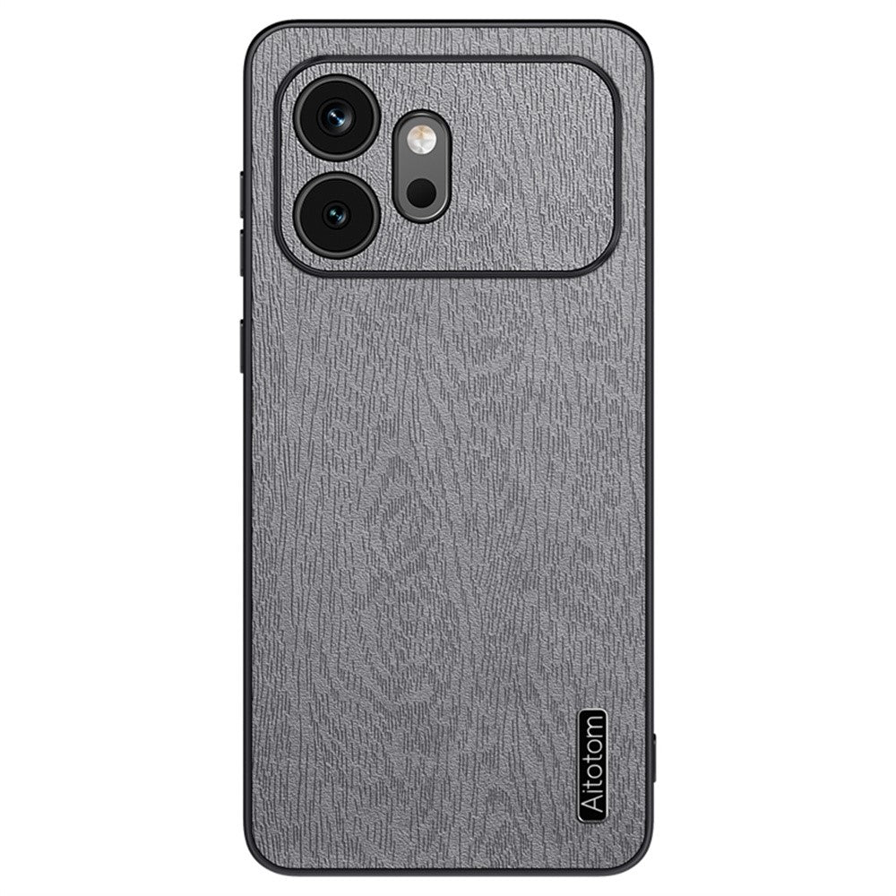 Honor 600 5G Handyhülle – Aus lederbeschichtetem PC+TPU, mit Holzmaserung